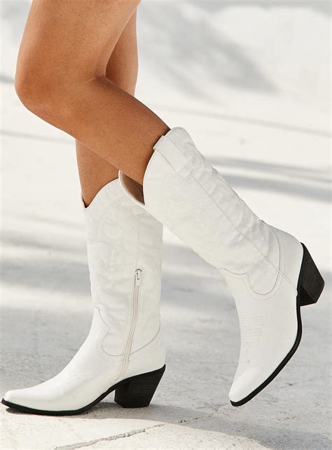 Women's White Boots 